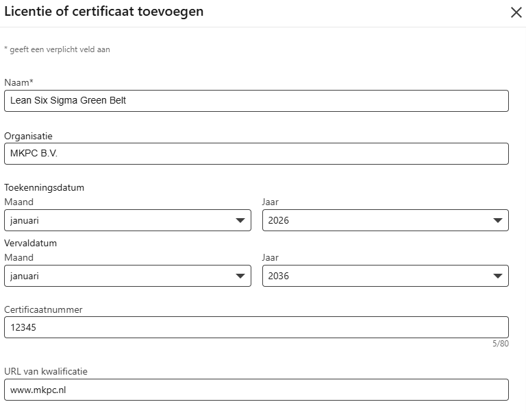 Certificaat toevoegen